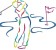 Stickmotiv 000256 Golf-Spieler