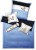 B2 Taucher-Bettwäschegarnitur Dessin LUGANO azur/creme/anthrazit (Wende-Bettwäsche) "Bon Voyage" B2 Taucher-Bettwäschegarnitur Dessin LUGANO azur/creme/anthrazit (Wende-Bettwäsche) "Bon Voyage"